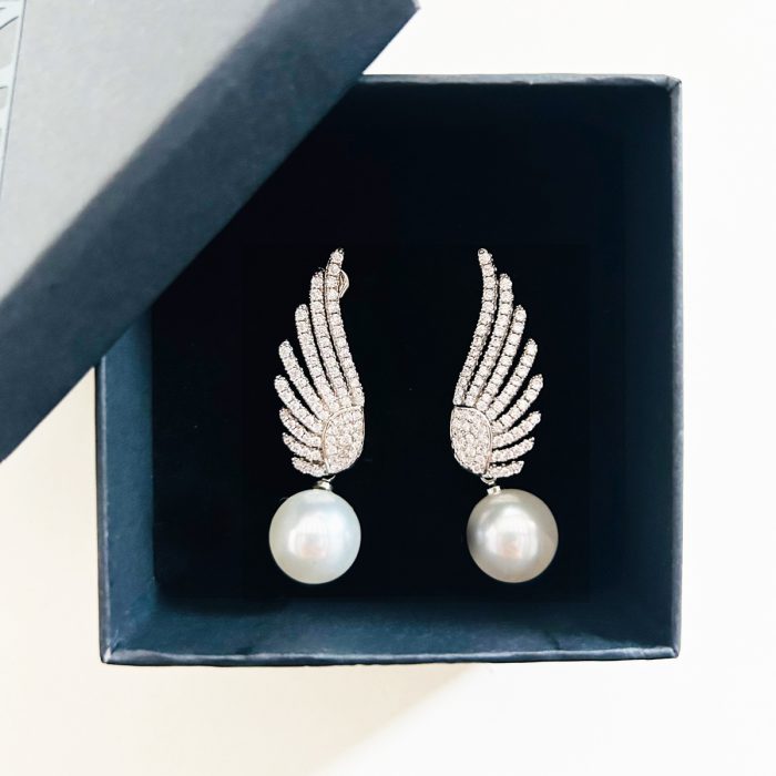 ORECCHINI PERLA ALATA