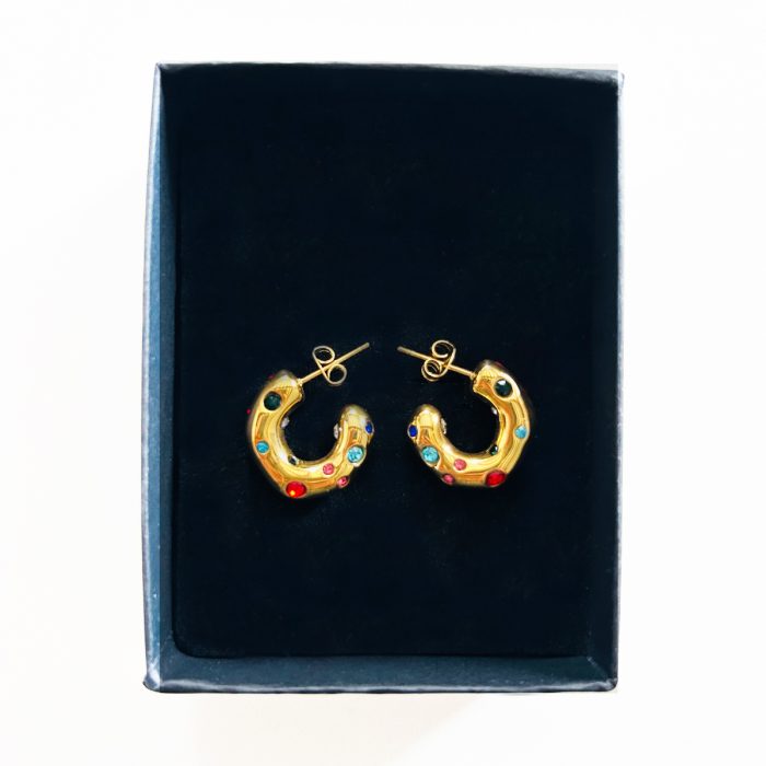 ORECCHINI CERCHI PEPITE