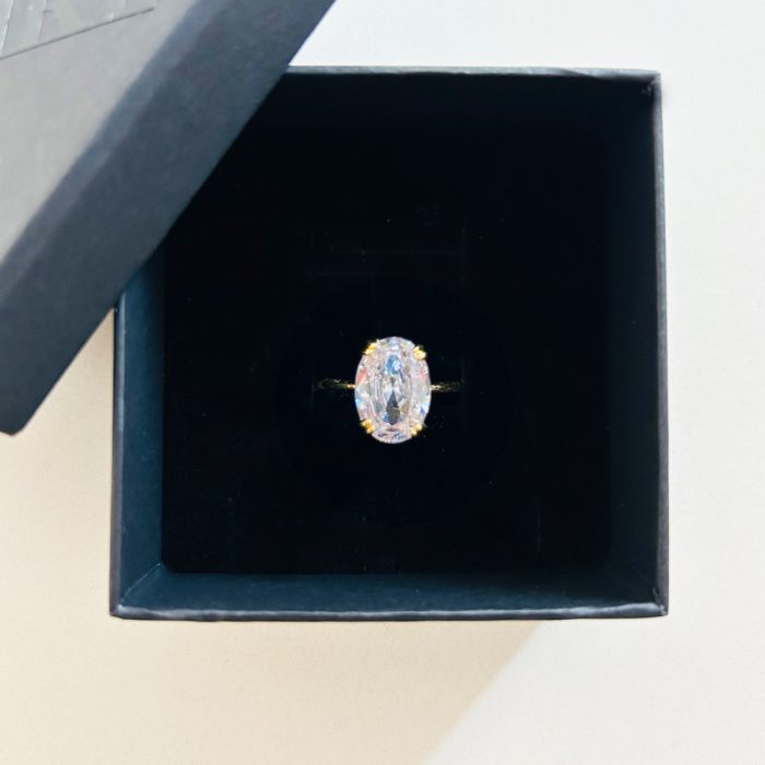 ANELLO OVAL SOLITARIO