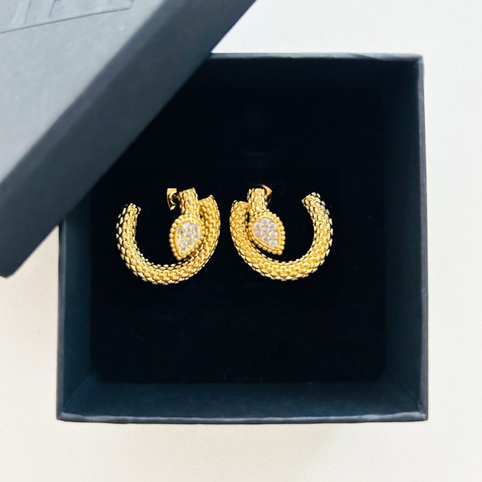 ORECCHINI SERPENTE GOLD