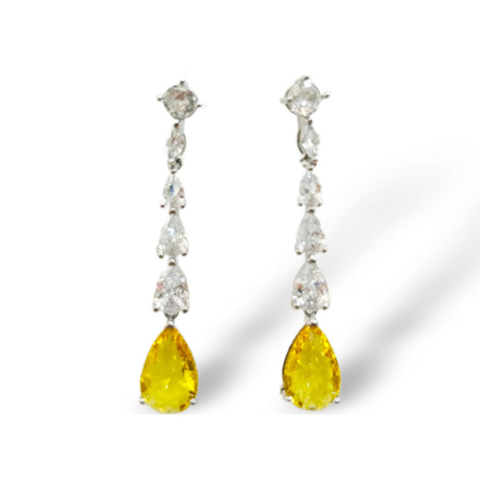 ORECCHINI YELLOW DIAMOND PENDENTI