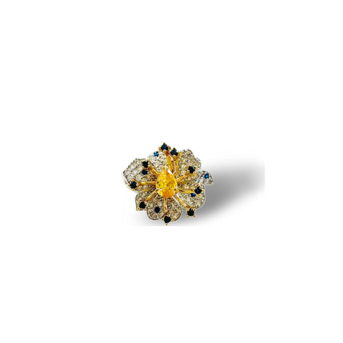 ANELLO SAPPHIRE AND YELLOW DIAMOND
