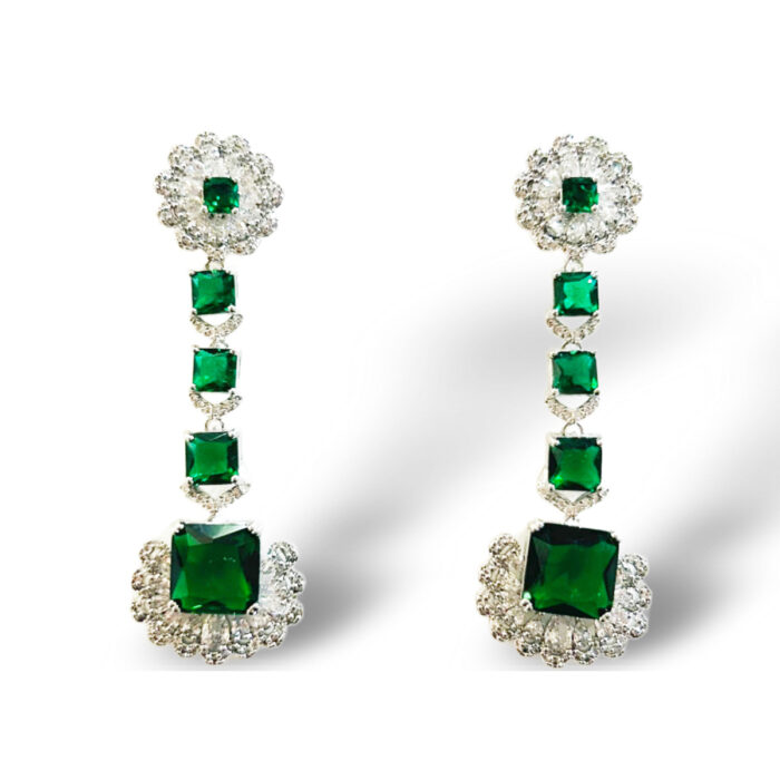 ORECCHINI EMERALD PENDENTI