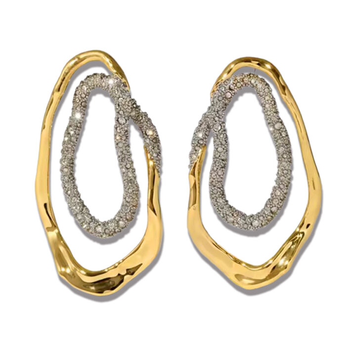 ORECCHINI METAMORFOSI SILVER AND GOLD