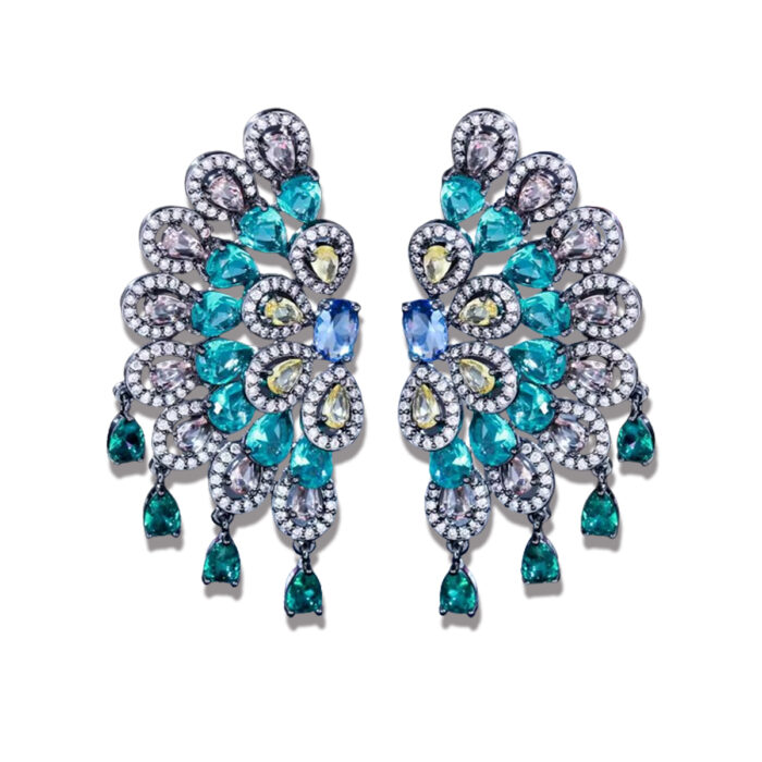 ORECCHINI CODA DI PAVONE