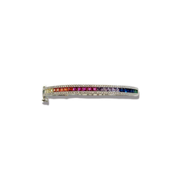 BRACCIALE TENNIS RIGIDO RAINBOW